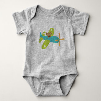 Just a dog in a plane Unisex Jumper Baby Bodysuit
