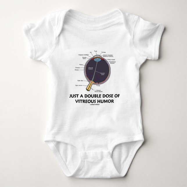 Just A Double Dose Of Vitreous Humour (Eye Baby Bodysuit (Front)
