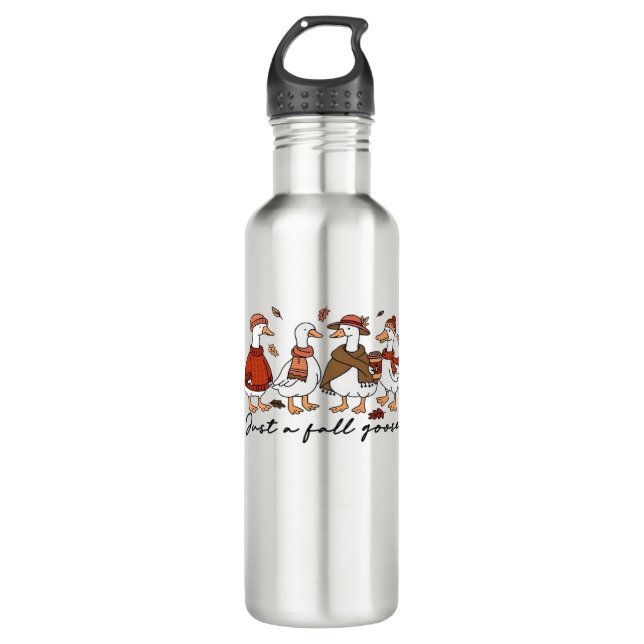 Just a Fall Goose Classic T-Shirt 710 Ml Water Bottle (Front)