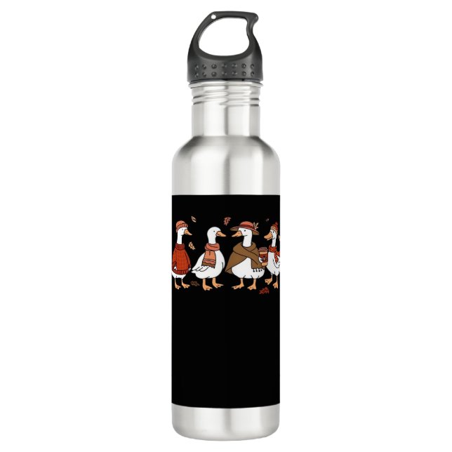 Just a Fall Goose Oversized T-Shirt 710 Ml Water Bottle (Front)