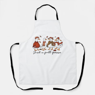 Just a Fall Goose Oversized T-Shirt Apron