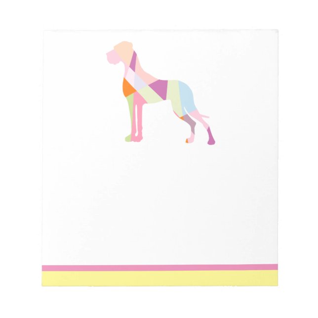 Just a Fancy Great Dane Notepad (Front)