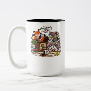 Just a Few More Tasks Funny Office Work Design Two-Tone Coffee Mug
