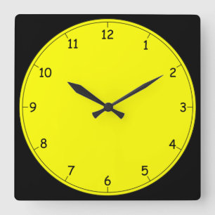 Just a Fun and Colourful Yellow Wall Clock