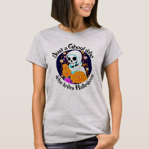 Just a Ghoul who loves Halloween Gray T-Shirt