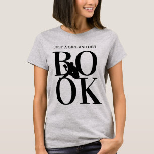 Just A Girl and Her Book Graphic Tee For Women