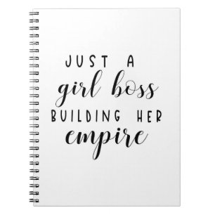Just a girl boss building her empire notebook