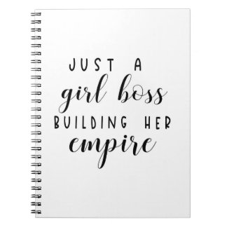 Just a girl boss building her empire notebook