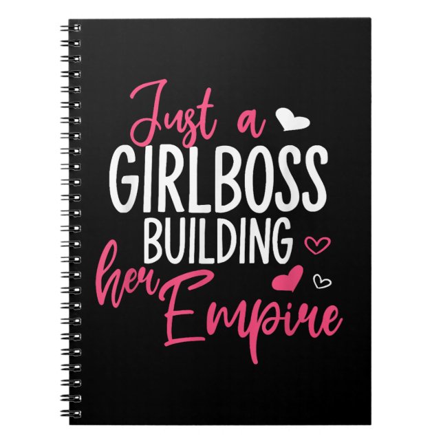 Just a girl boss building her empire women inspiri notebook (Front)