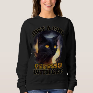 Just A Girl Cat Sweatshirt