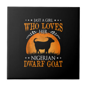 Just a Girl Goat Hall Ceramic Tile