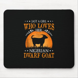 Just a Girl Goat Hall Mouse Pad