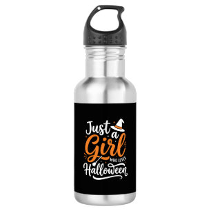 Just A Girl Halloween Vector Art 532 Ml Water Bottle
