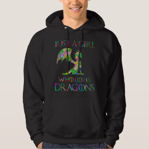 Just A Girl Loves Dragons Hoodie