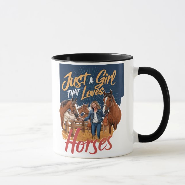 Just A Girl That Loves Horses(1) Mug (Right)