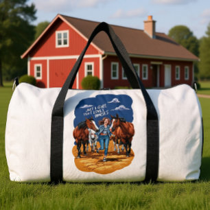 Just A Girl That Loves Horses Duffle Bag