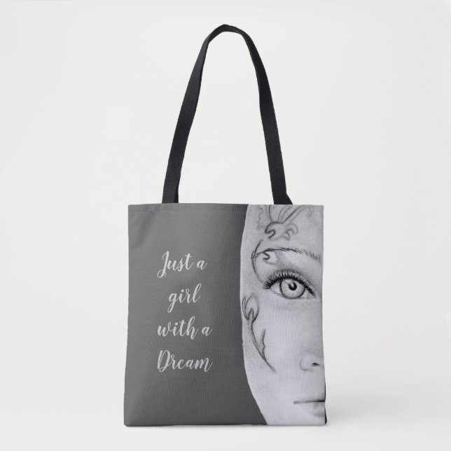 Just a Girl Tote Bag (Front)