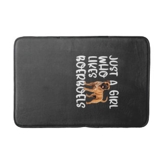 Just A Girl Who Likes Boerboels Classic T-Shirt Bath Mat