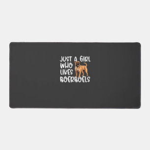 Just A Girl Who Likes Boerboels Classic T-Shirt Desk Mat