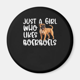 Just A Girl Who Likes Boerboels Classic T-Shirt Magnet