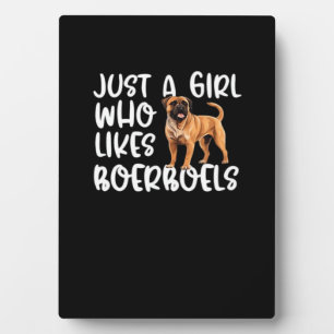 Just A Girl Who Likes Boerboels Classic T-Shirt Plaque