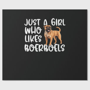Just A Girl Who Likes Boerboels Classic T-Shirt Wrapping Paper