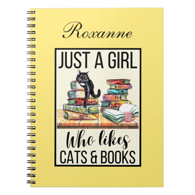 Just A Girl Who Likes Cats And Books (Front)