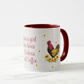 Just A Girl Who Likes Chickens & Chocolate    Mug