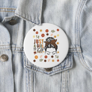 Just A Girl Who Love A Fall 10 Cm Round Badge