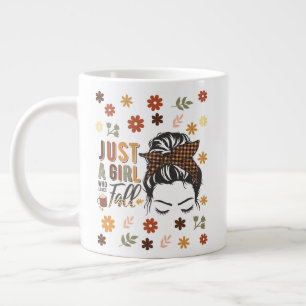 Just A Girl Who Love A Fall Large Coffee Mug