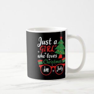 Just A Girl Who Love Christmas In July Coffee Mug