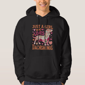 Just A Girl Who Love Dachshund Hoodie