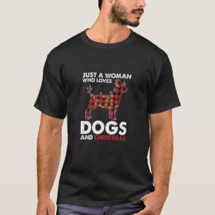 Just A Girl Who Love Dog And Christmas Light Buffa T-Shirt