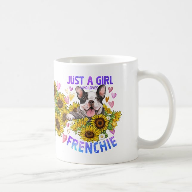 Just A Girl Who Love Frenchie French Bulldog Lover Coffee Mug (Right)