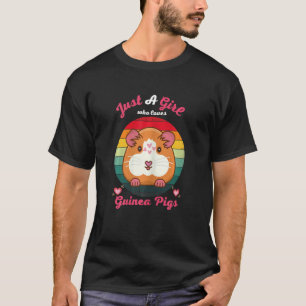 Just A Girl Who Love Guinea Pigs  Mum Girls T-Shirt
