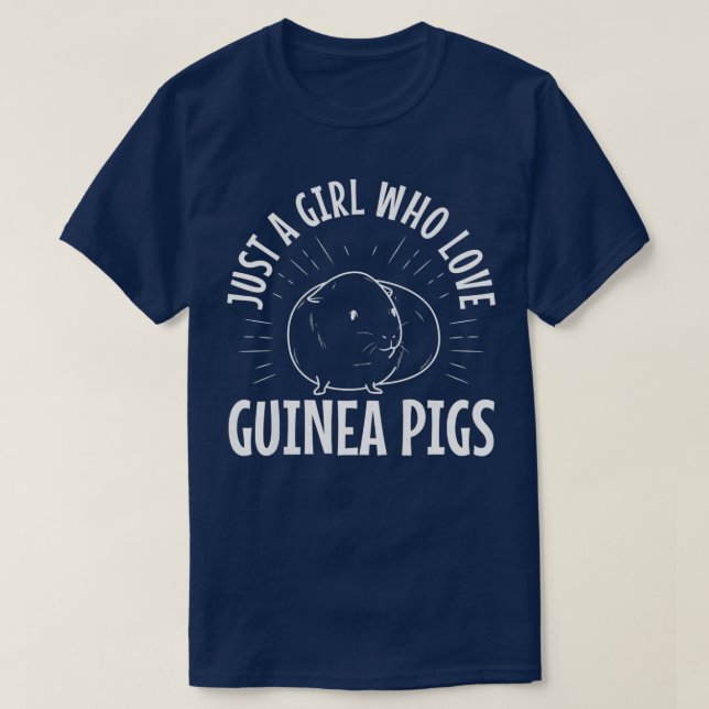Just A Girl Who Love Guinea Pigs Premium 3447  T-Shirt (Design Front)