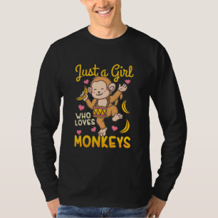 Just A Girl Who Love Monkeys T-Shirt