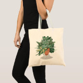 Just A Girl Who Love Plants | Crazy Plant Lady Tote Bag (Front (Product))