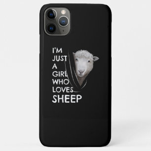 Just A Girl Who Love sheep Sheep Fans gift iPhone 11 Pro Max Case