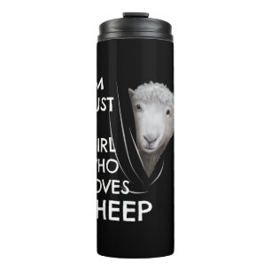 Just A Girl Who Love sheep Sheep Fans gift Thermal Tumbler