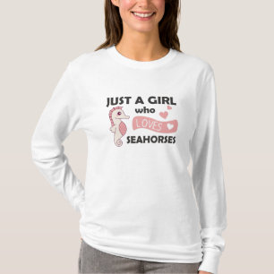Just A Girl Who Loves A Sweet Seahorse T-Shirt