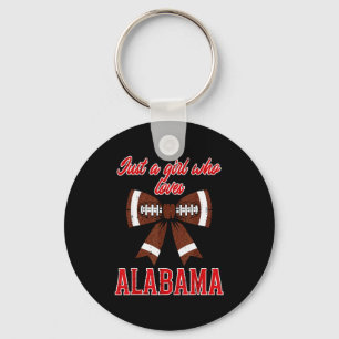 Just A Girl Who Loves Alabama Kids Women Girls You Key Ring