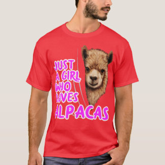 Just A Girl Who Loves Alpacas T-Shirt