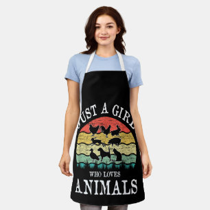 Just A Girl Who Loves Animals Apron