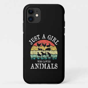 Just A Girl Who Loves Animals iPhone 11 Case
