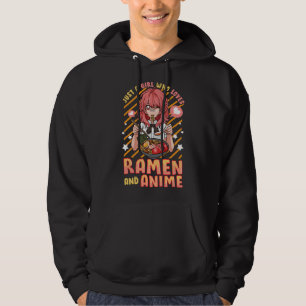 Just A Girl Who Loves Anime And Ramen Kawaii Japan Hoodie