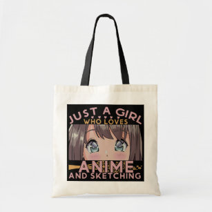 Just a girl who loves anime and sketching  tote bag