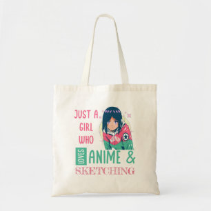 Just a girl who loves anime and sketching tote bag
