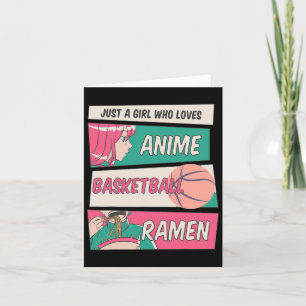 Just A Girl Who Loves Anime Bysketbyll Ramen Kawai Card