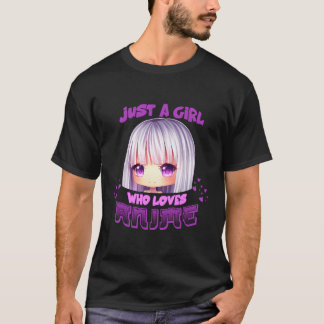 Just A Girl Who Loves Anime Japanese Manga Kawaii  T-Shirt